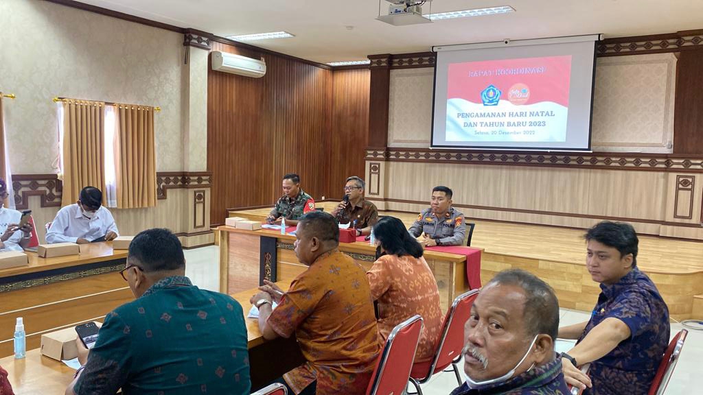 Rapat Koordinasi Pengamanan Natal dan Tahun Baru 2023