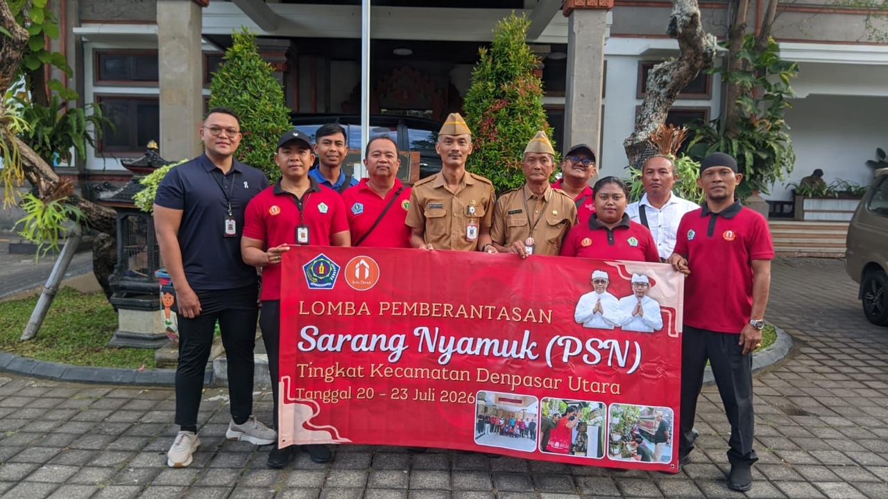 Penilaian Lomba Pemberantasan Sarang Nyamuk di Kecamatan Denpasar Utara