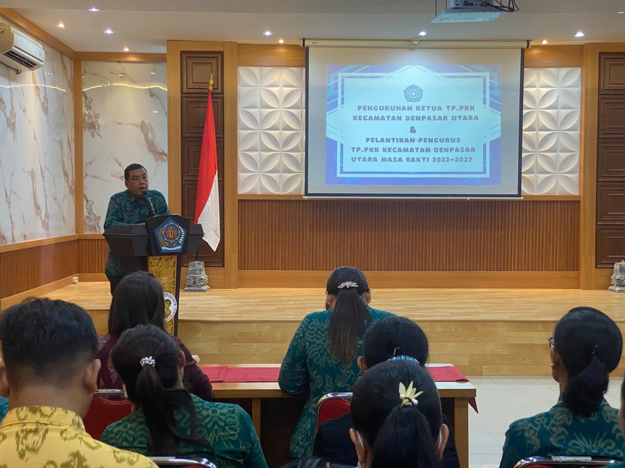 Pengukuhan Ketua Tim Penggerak PKK Kecamatan Denpasar Utara Tahun 2025