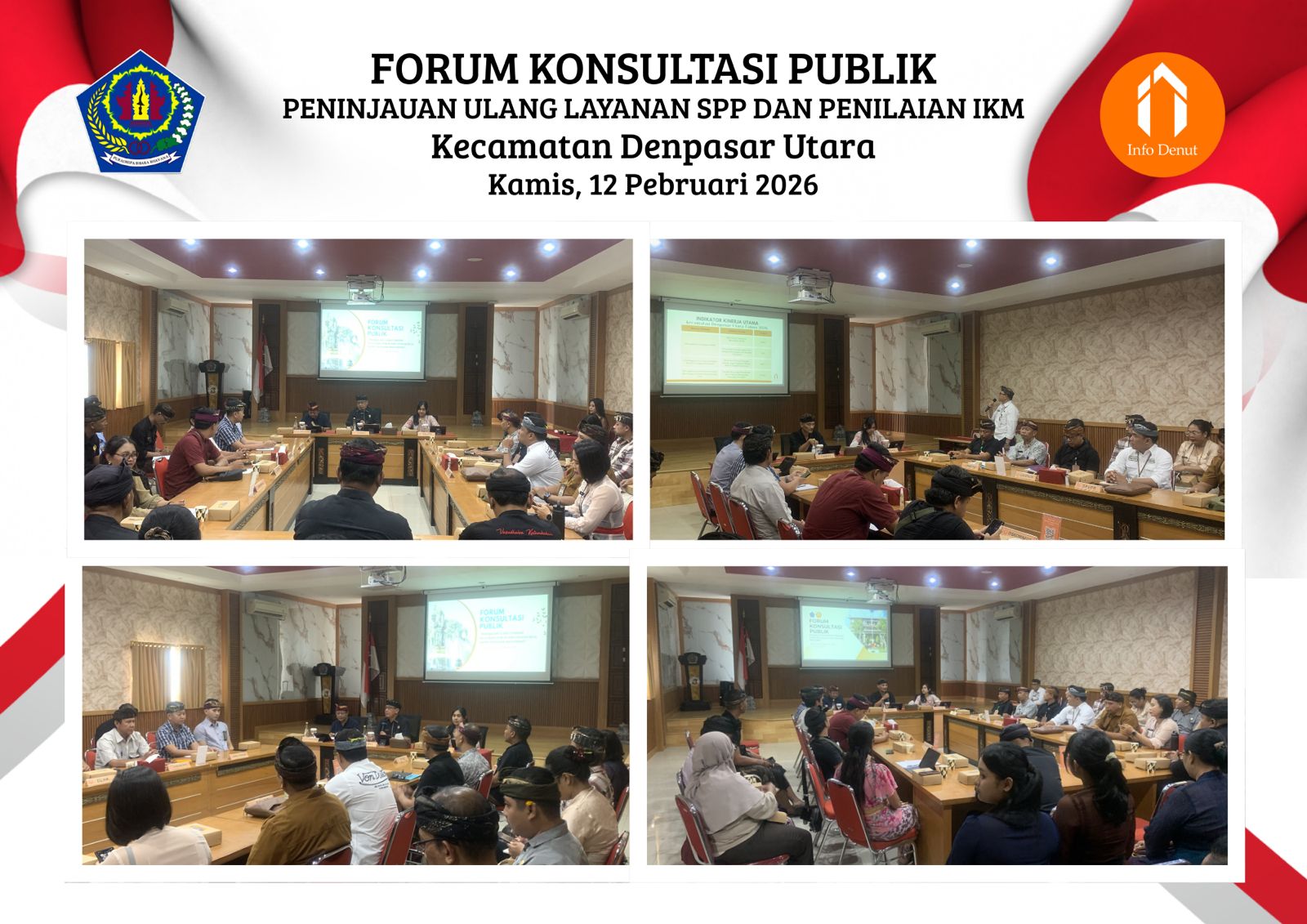 FKP Kecamatan Denpasar Utara Tahun 2026 Bahas Peninjauan Ulang Standar Pelayanan Publik