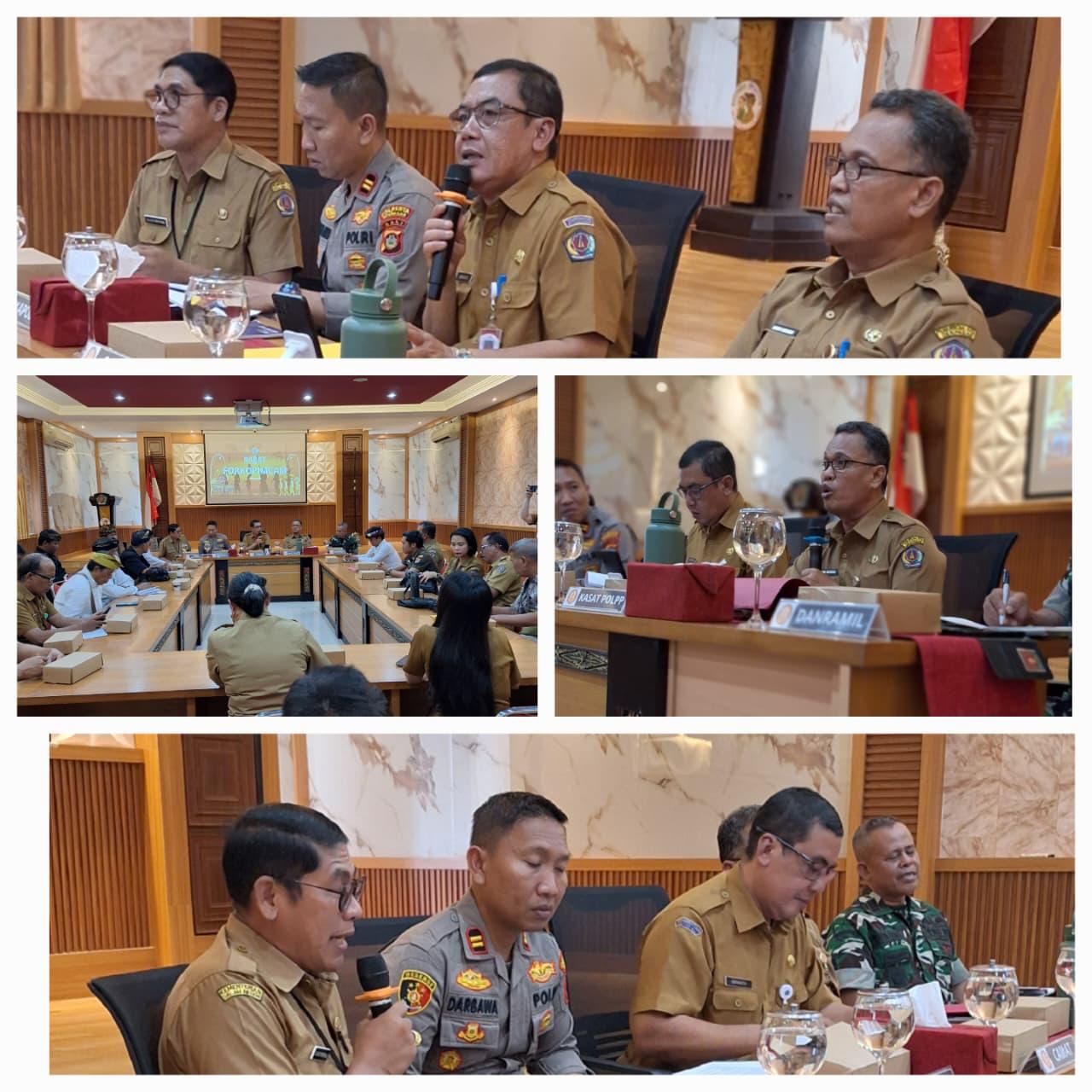 Rapat Forum Koordinasi Kecamatan Denpasar Utara dalam rangka menyambut Hari Raya Nyepi Tahun Baru Caka 1948 dan Hari Raya Idul Fitri 1447 H