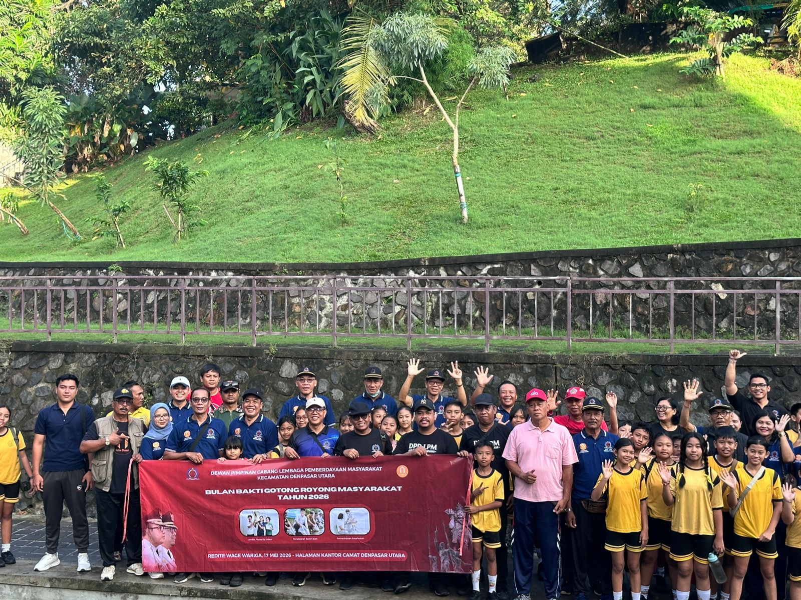 Bulan Bakti Gotong Royong Masyarakat 2026 di Denpasar Utara Berlangsung Meriah