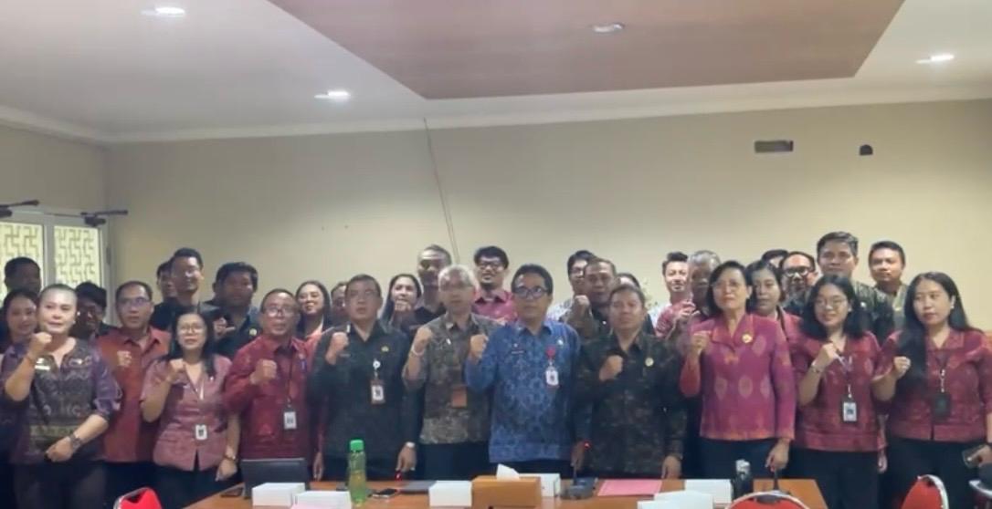 Kecamatan Denpasar Utara Ikuti Visitasi Monev KIP Tahun 2026